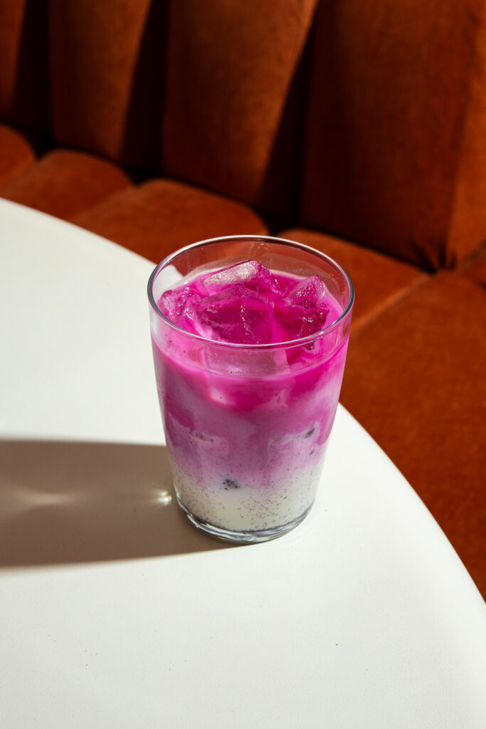 ICED DRAGON FRUIT LATTE 