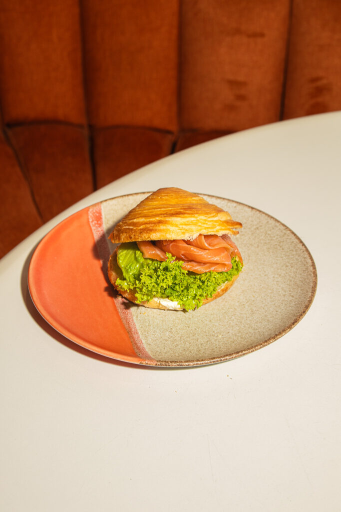 SMOKED SALMON CROISSANT BUN