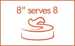 8" serves 8