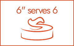 6″ serves 6